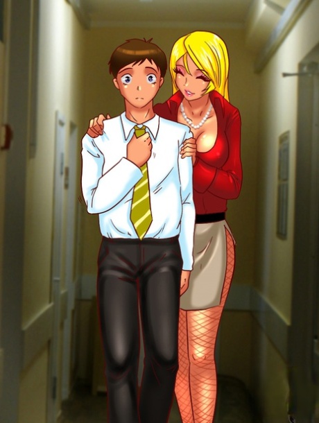 Slutty shemale boss seduces her subordinate for steamy anal sex in the office