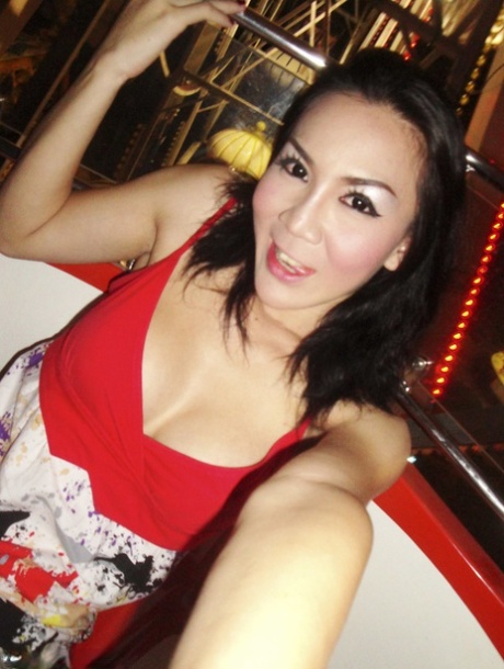 Funny Thai shemale May picked up at festival and fucked for some pics
